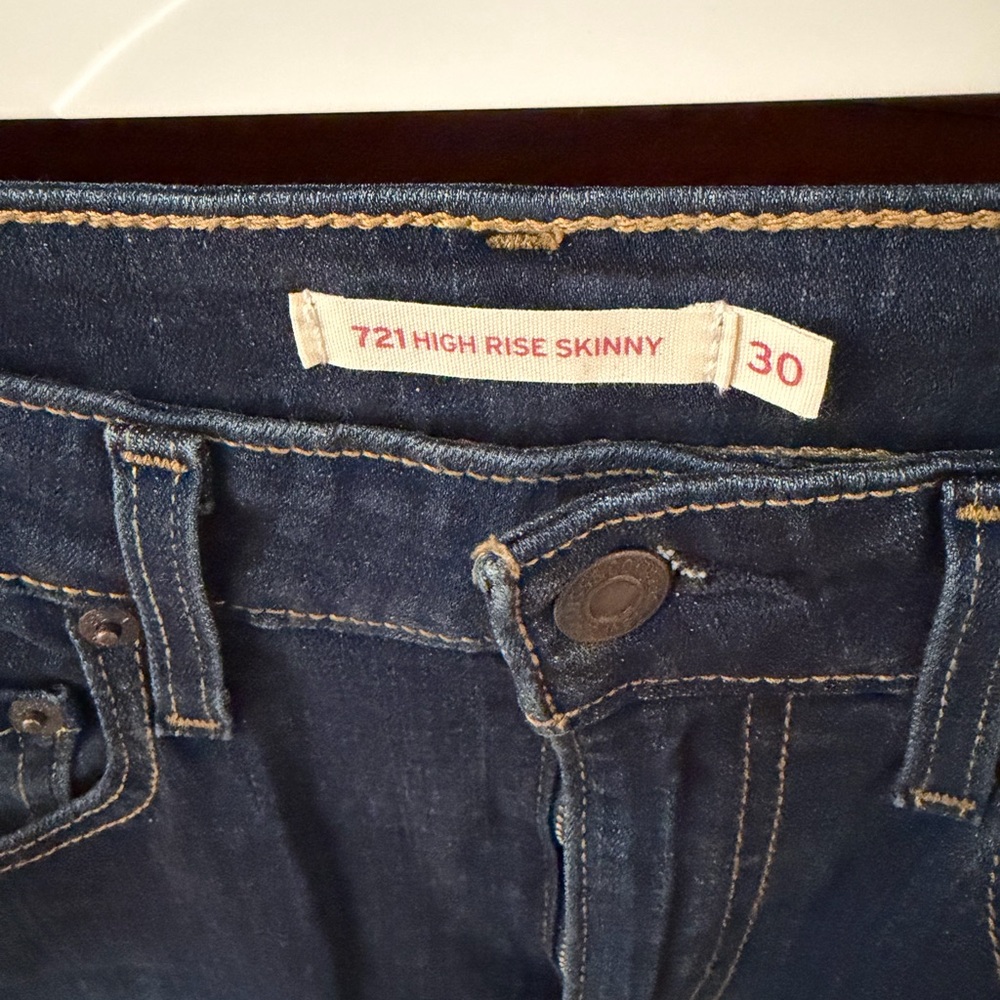 Levi's High Rise Skinny Jeans - Deep Blue